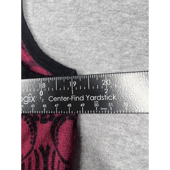 Pendleton Merino Wool Sweater Shirt Sleeveless Diamond Women’s Large Burgundy - Picture 5 of 6